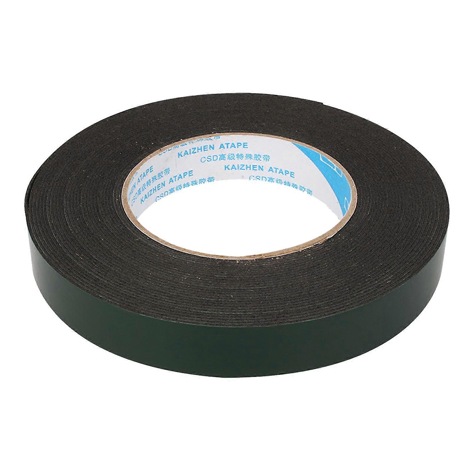 DEWIN Foam Double-Sided Tape,10m Super Strong Waterproof Self Adhesive Double Sided Foam Tape Black Color SS357