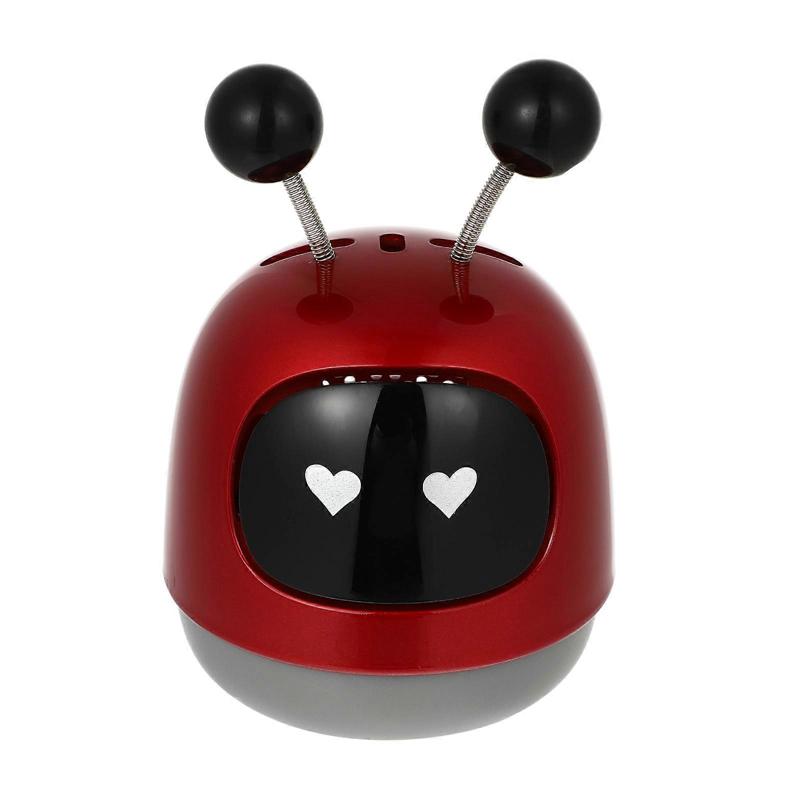 Vehicle Aroma Diffuser Car Air Freshener Fragrance Diffusion Car Accessories 8.5X6X6CM Red Robot Shape 1Set