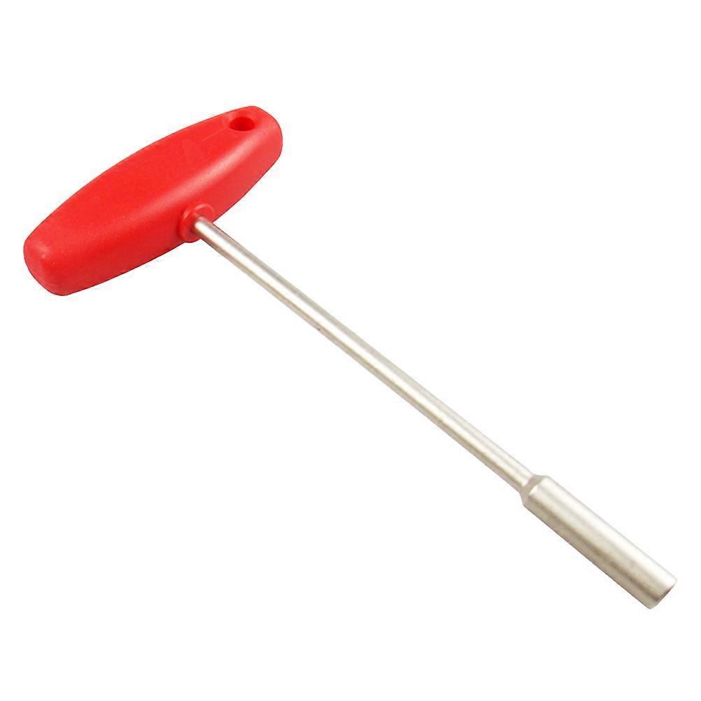 Bike Concealed Wrench T Shape Wire Adjust Tool Red 1Set