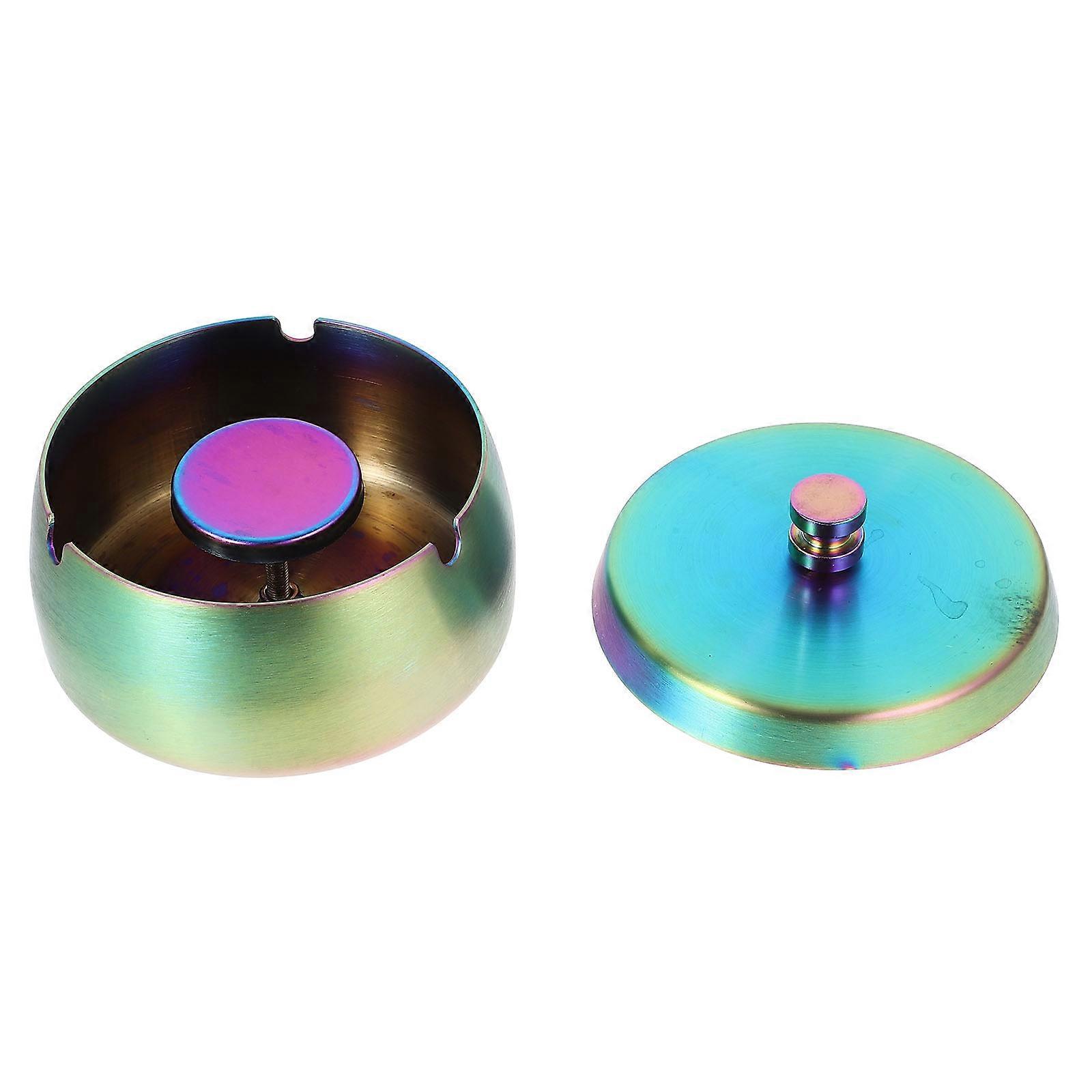 Ashtray Stainless Steel Patio 9.80X9.80X4.90CM Storage Square 1 Set