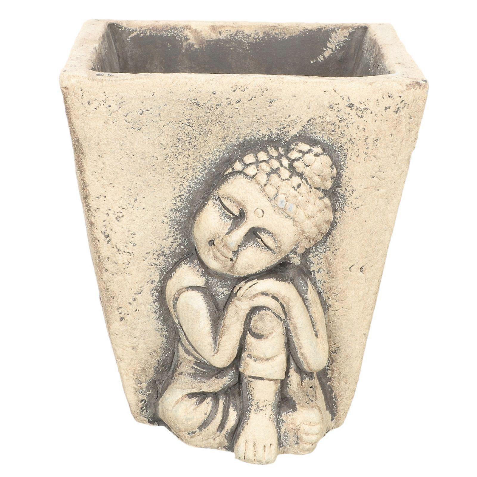 독특한 부처님 식물 컨테이너 부처님 조각 디자인 화분 홈 화분