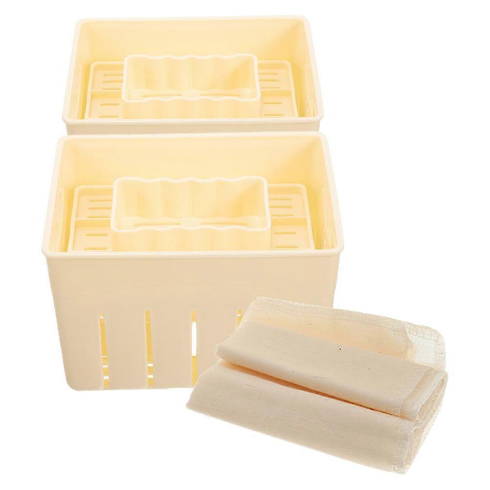 Tofu Moulds Tofu Maker Molds Home Cooking Plastic Cloth 1 Set Straining Tofu