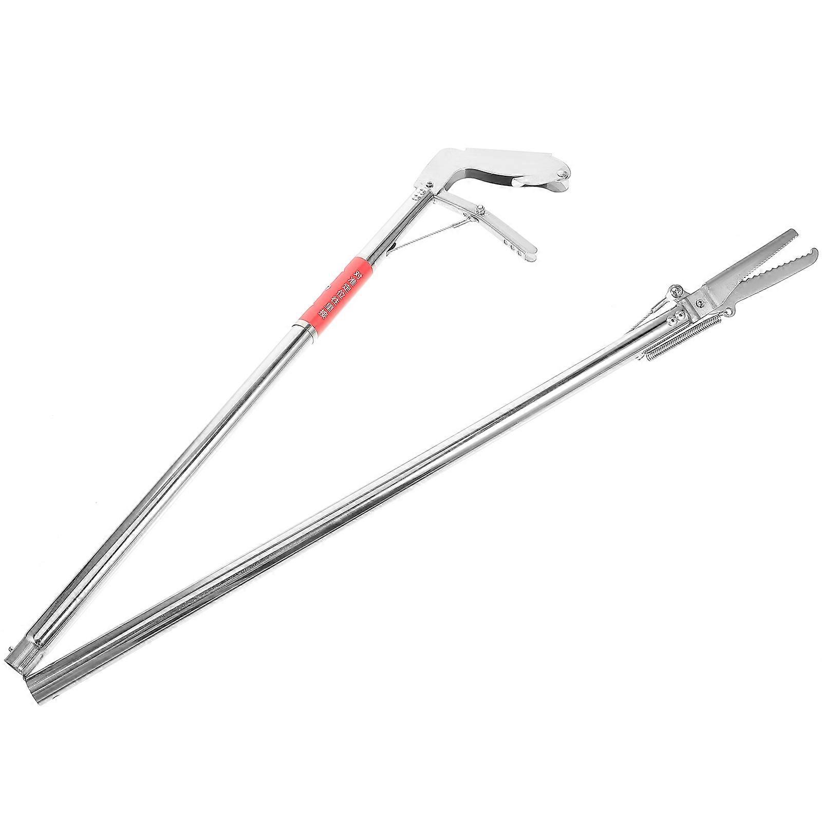 Stainless Steel Folding Snake Catcher Clip Tool for Safe Reptile Handling and Garden Use – Lightweight, Durable, and Portable Grip