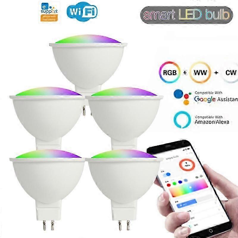 Wifi Led Smart Led Light Bulb Lamp 5V APP Voice Control Smart Life Google Home