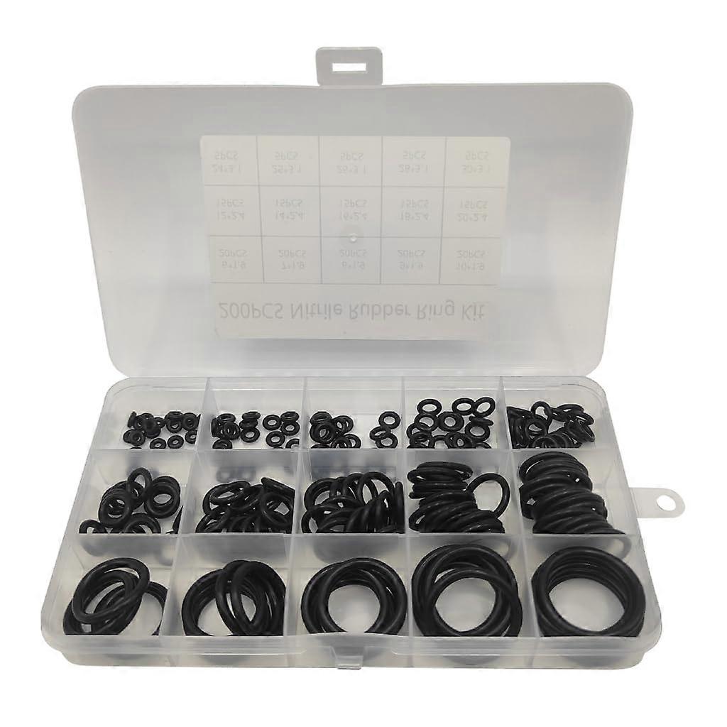 200 Piece O-Ring Seal Set Rubber Washers Gaskets Assortment for Plumbing and DIY Projects