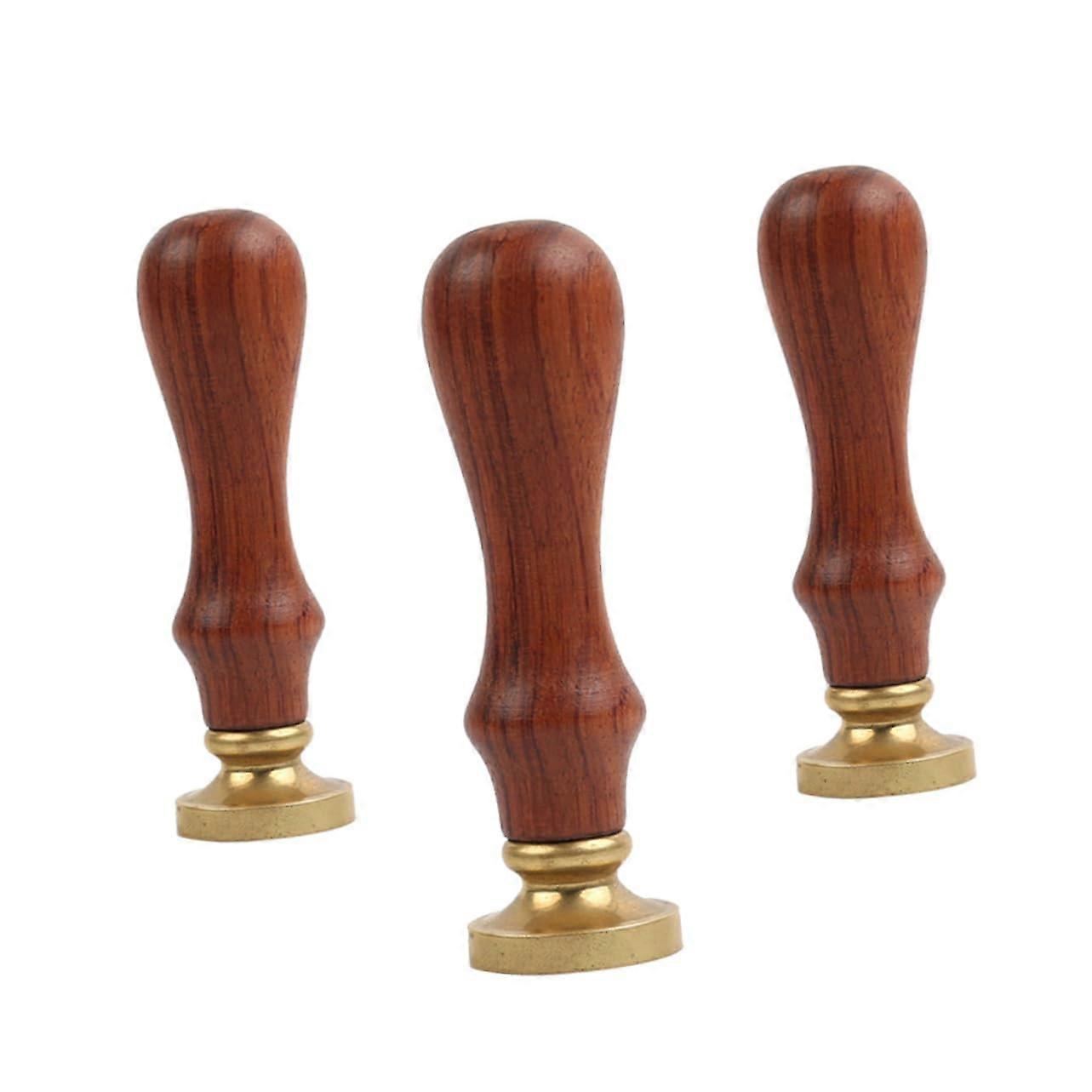 Wax Seal Stamp Bamboo Handle For Envelopes Manuscript Wedding Invitations Gold Cream Color Sealing Wax Stamp