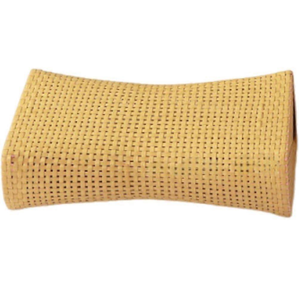 Sauna Cushion Made of Artificial Rattan – Ergonomic Neck Support Cushion For Sauna – Contour Bed Cushion In Gray For Home Gym