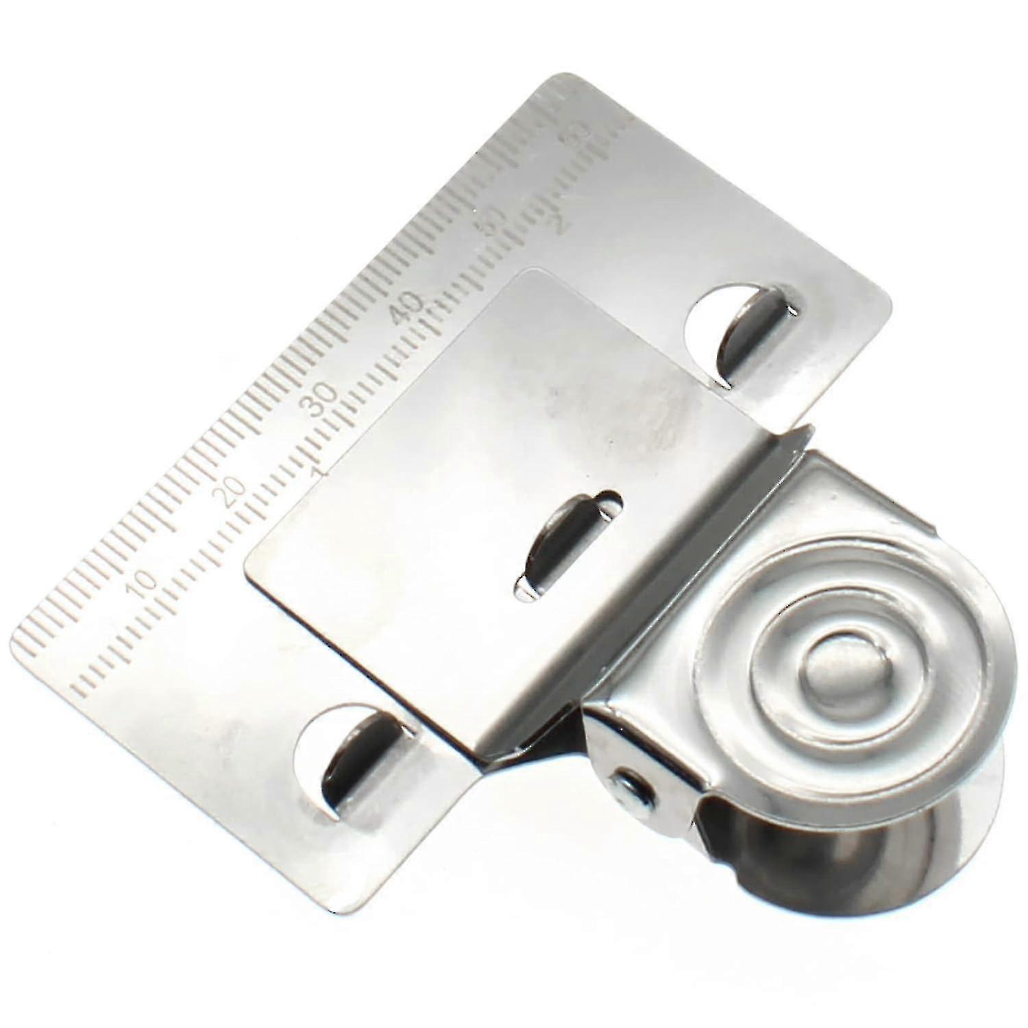 Measuring Tape Clip Tool - Stainless Steel Corner Clamp, Precision Marking Tool with Scale - CHUNCC