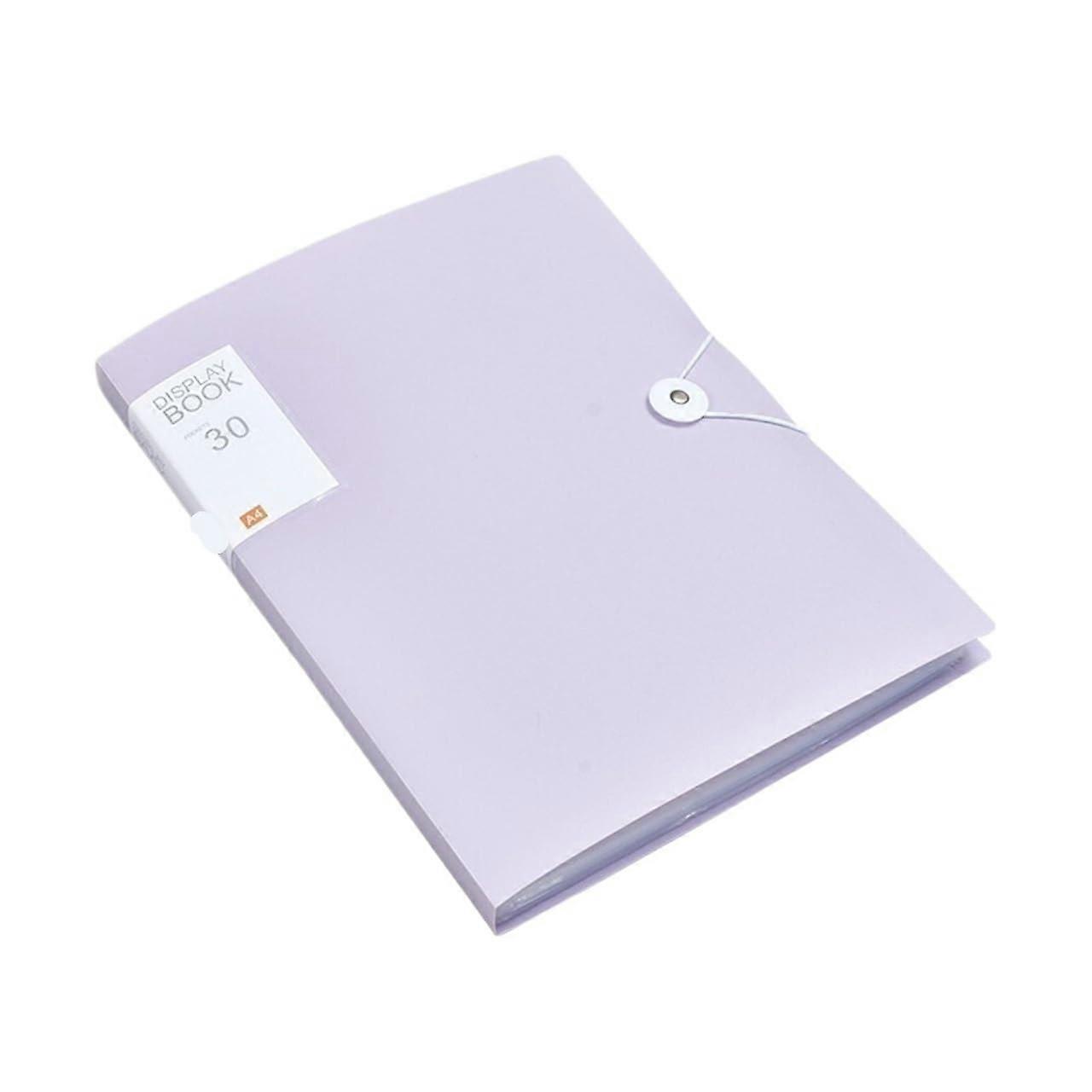 A4 Clear File (Purple 30 Pages)