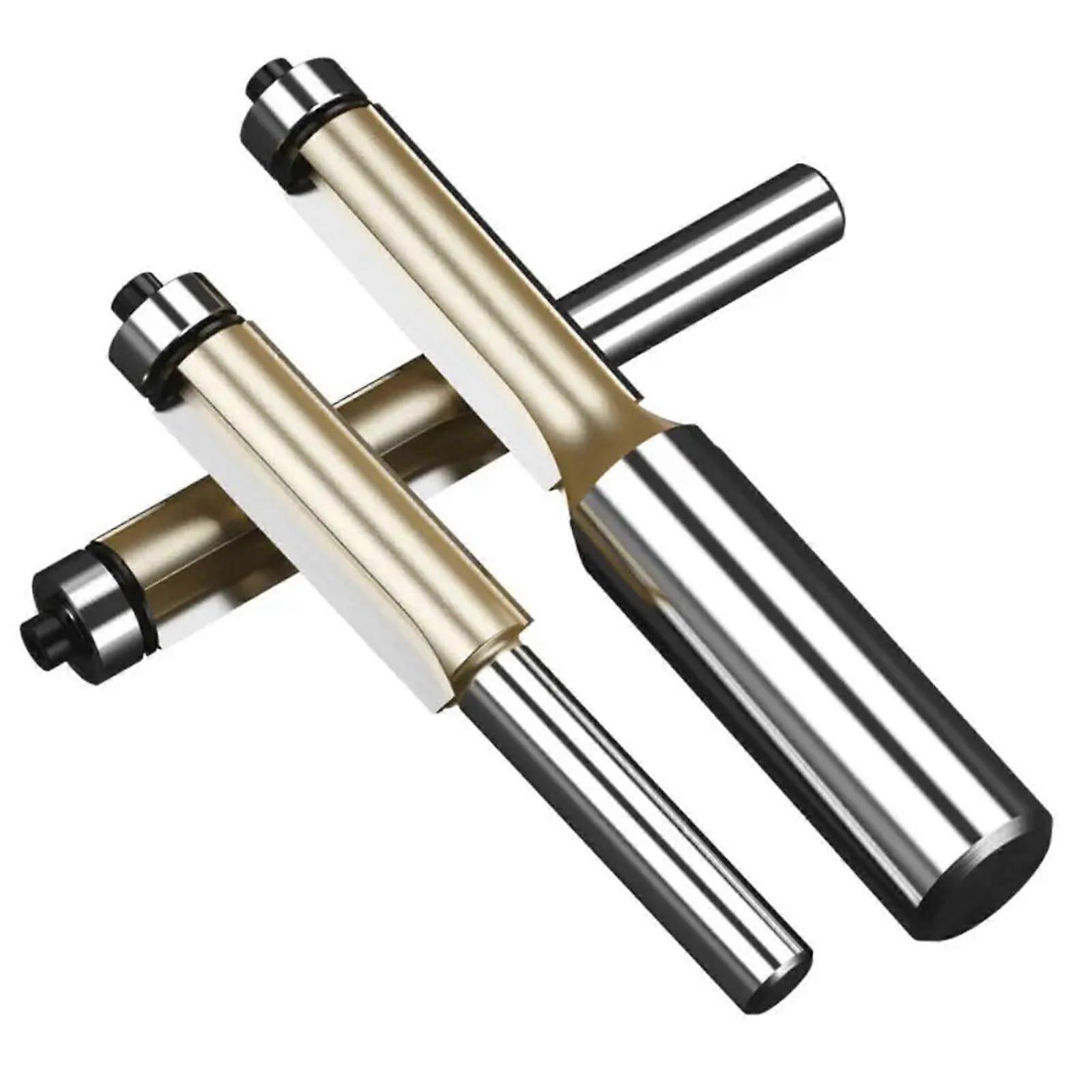 6.35mm 12.7mm Shank Slotting Cutter Milling Cutter Trimming Machine Carving Machine Router Bit Durable Woodworking Tool 1Pcs(01)