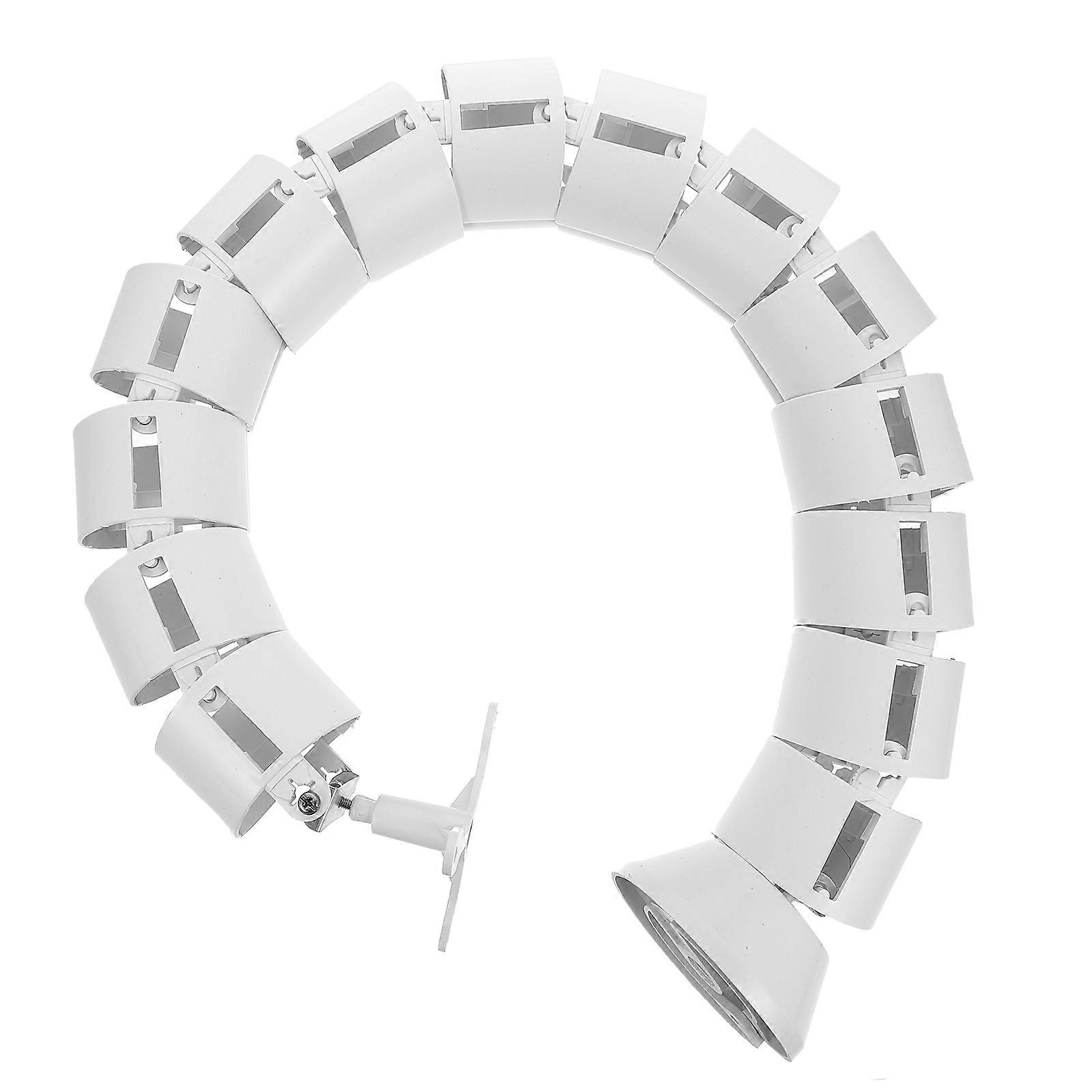 manchon de gestion de cordon d’enroulement de fil manchon tube utilisateurs à domicile 76X8X8CM blanc ABS câble Organisation 1Set