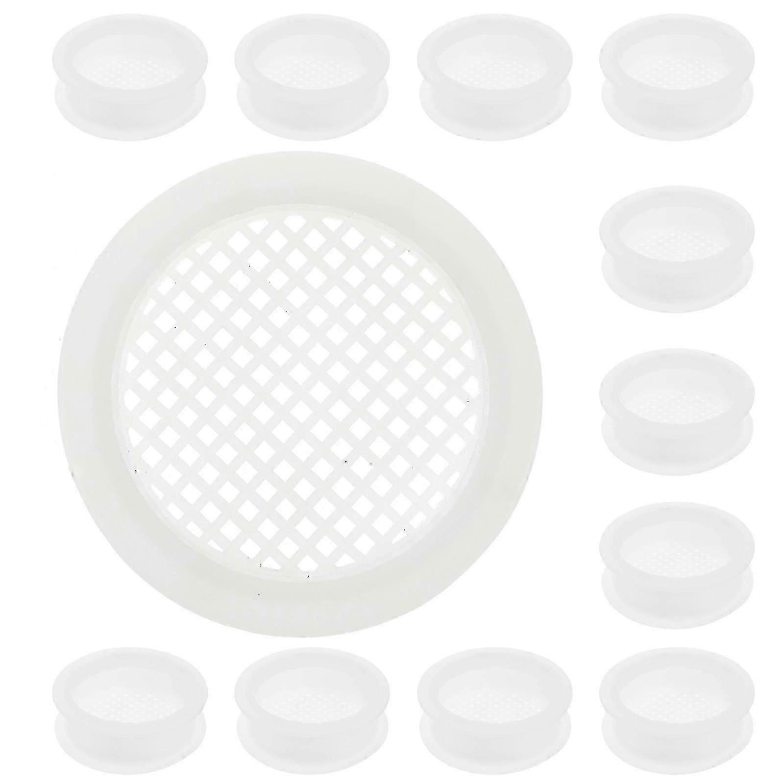 20 Pz Griglia Rotonda Griglia Armadio Intradosso Prese d'aria Copertura Traspirante Uscita Aria Coperchio Armadio Foro di Sfiato Piccolo Ventilatore Ventilatore