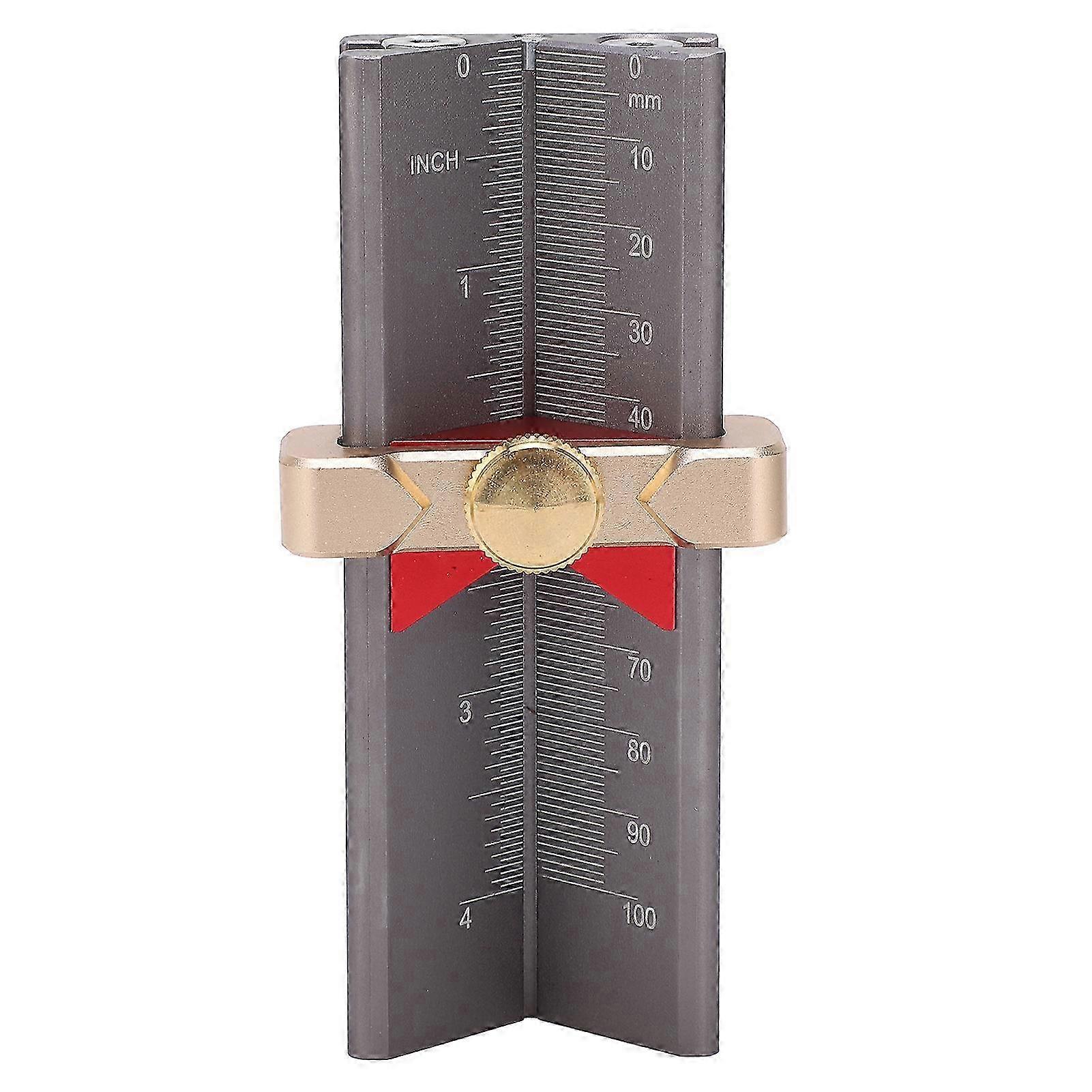 Drill Depth Measurement Tool for Woodworking with Height Limit Ring Installation Assist