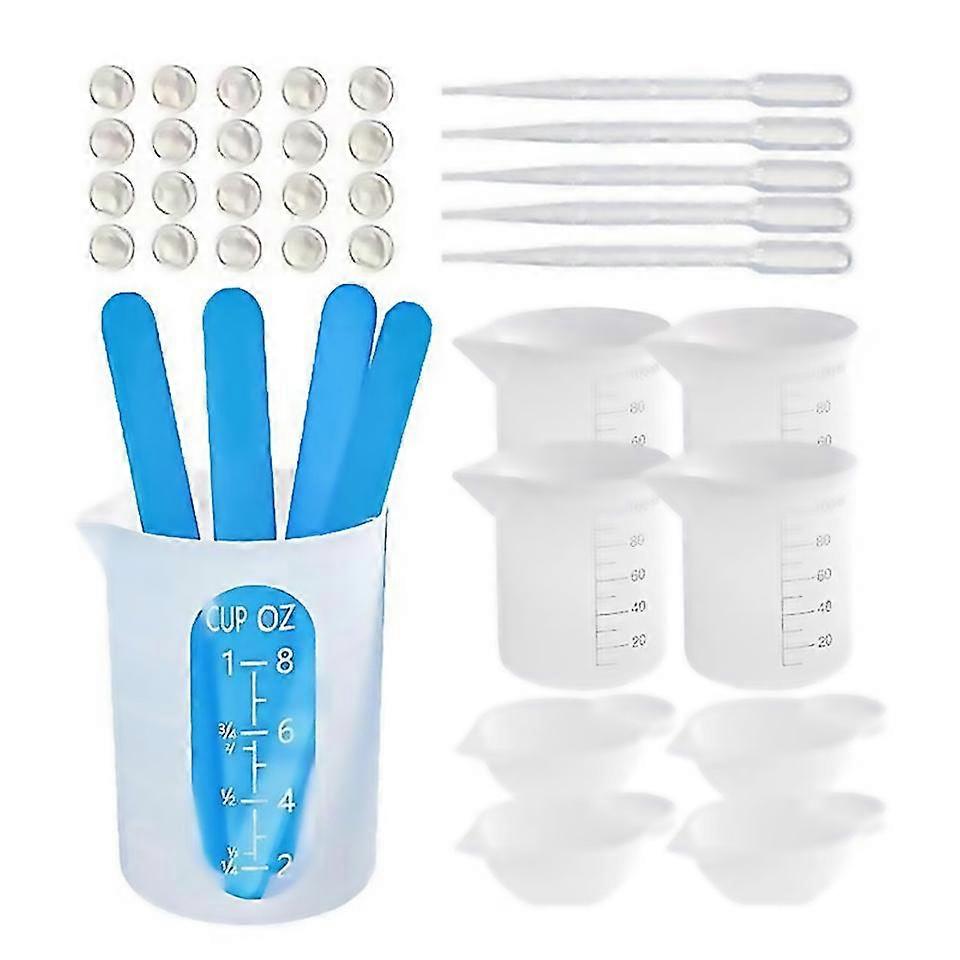 For Epoxy Resin Measuring Cups Tool Kit Compatible For Diy Mixing Jewelry Making Re