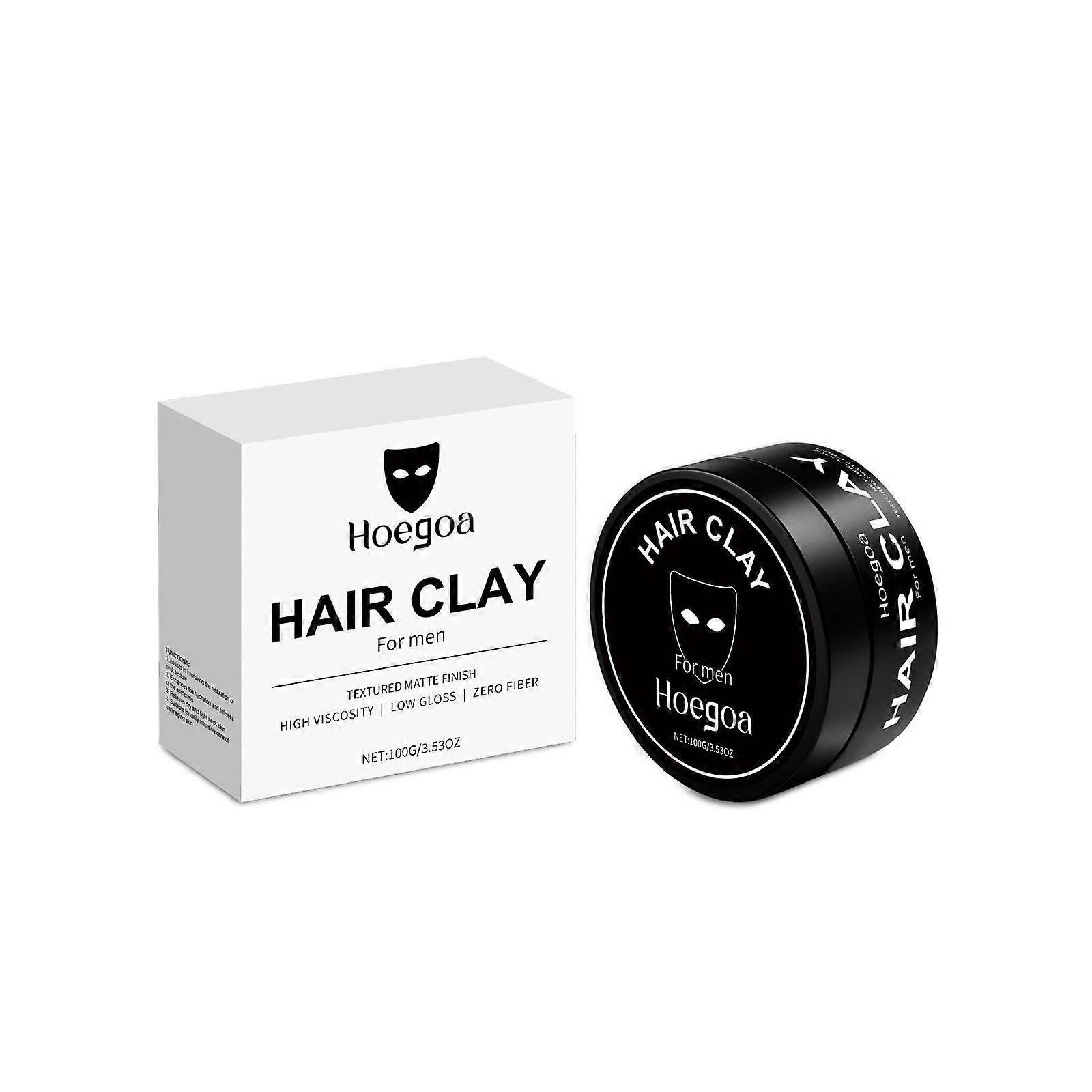 Hair Clay, Strong Hold, Matte Finish, Lightweight Formula, All-Day Styling, Non-Greasy Texture, with Reliable Use for Performance, Photography, Travel
