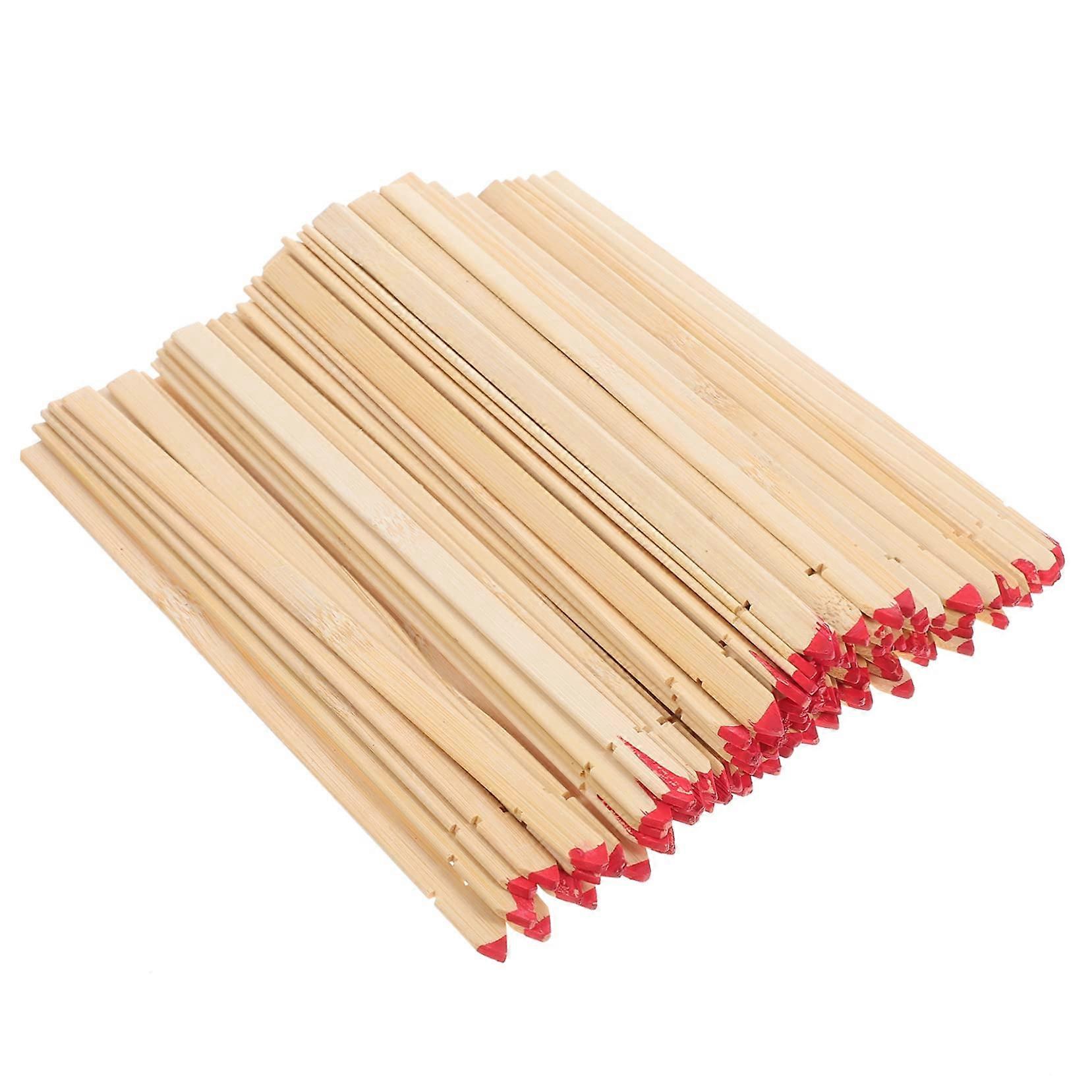 100 Empty Chinese Divination Sticks for Buddhist Fortune Telling, Handmade Props for Spiritual Practices and Games