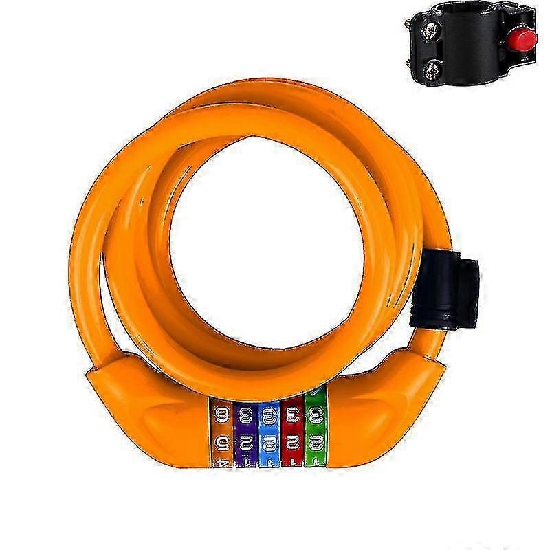 Children's Security Bicycle Lock with Colorful Combination Design