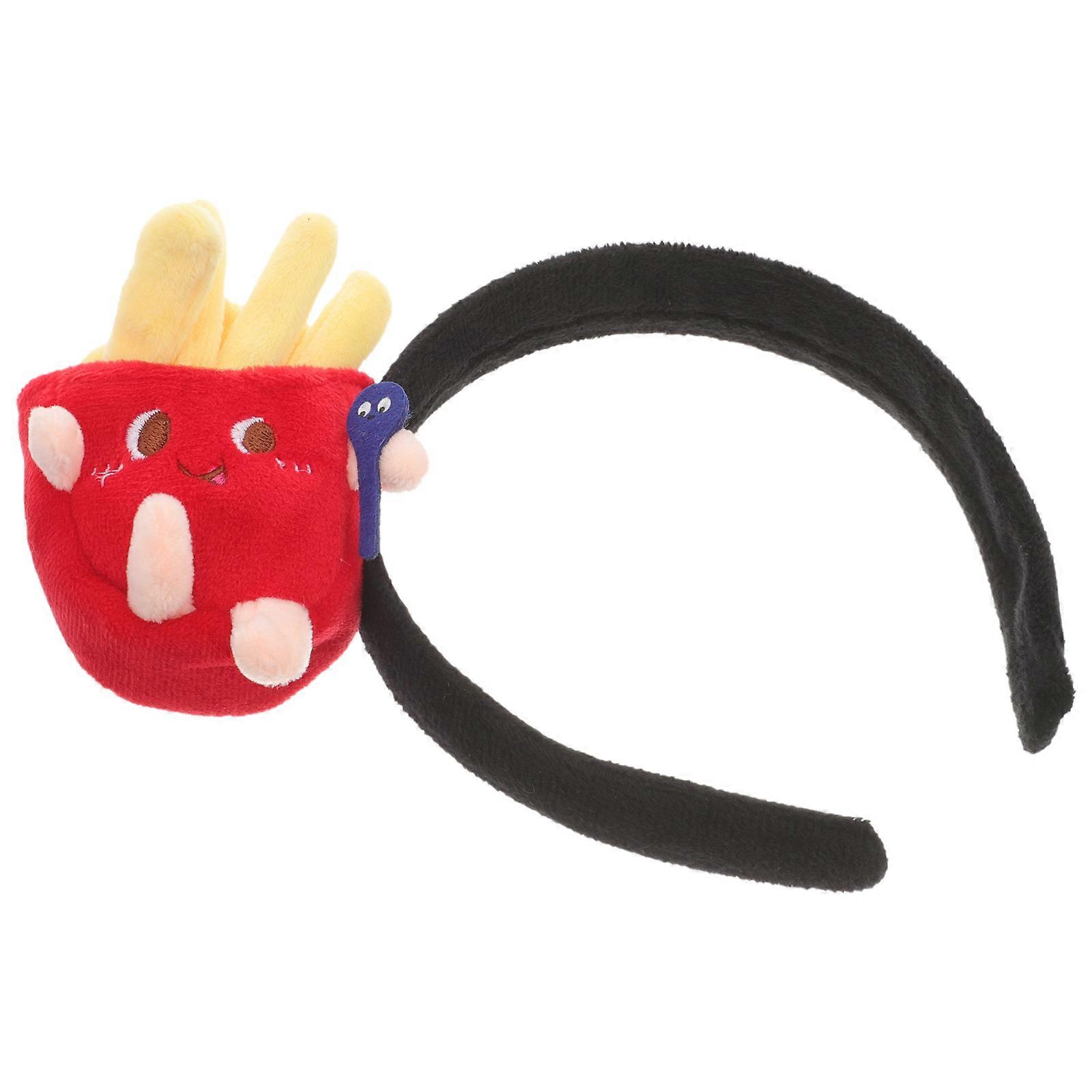 Here's a polished and engaging product description based on your input:
**French Fries Cartoon Headband – Fun Chip Shaped Hair Accessory for