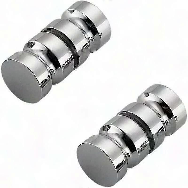 Polished Chrome 304 Stainless Steel Shower Door Knobs - 2 Pack