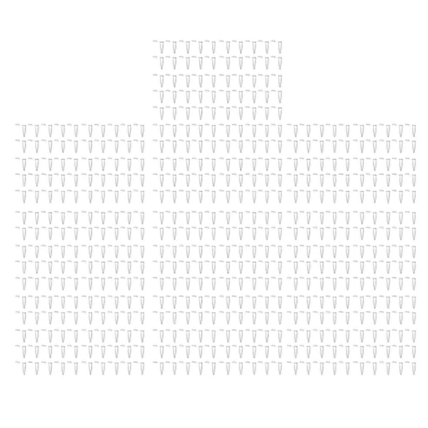 500PCS Mirco Test Tube 1.5ml Plastic Frosted Surface Clear Scale Microcentrifuge Tube with Snap Cap for Laboratory