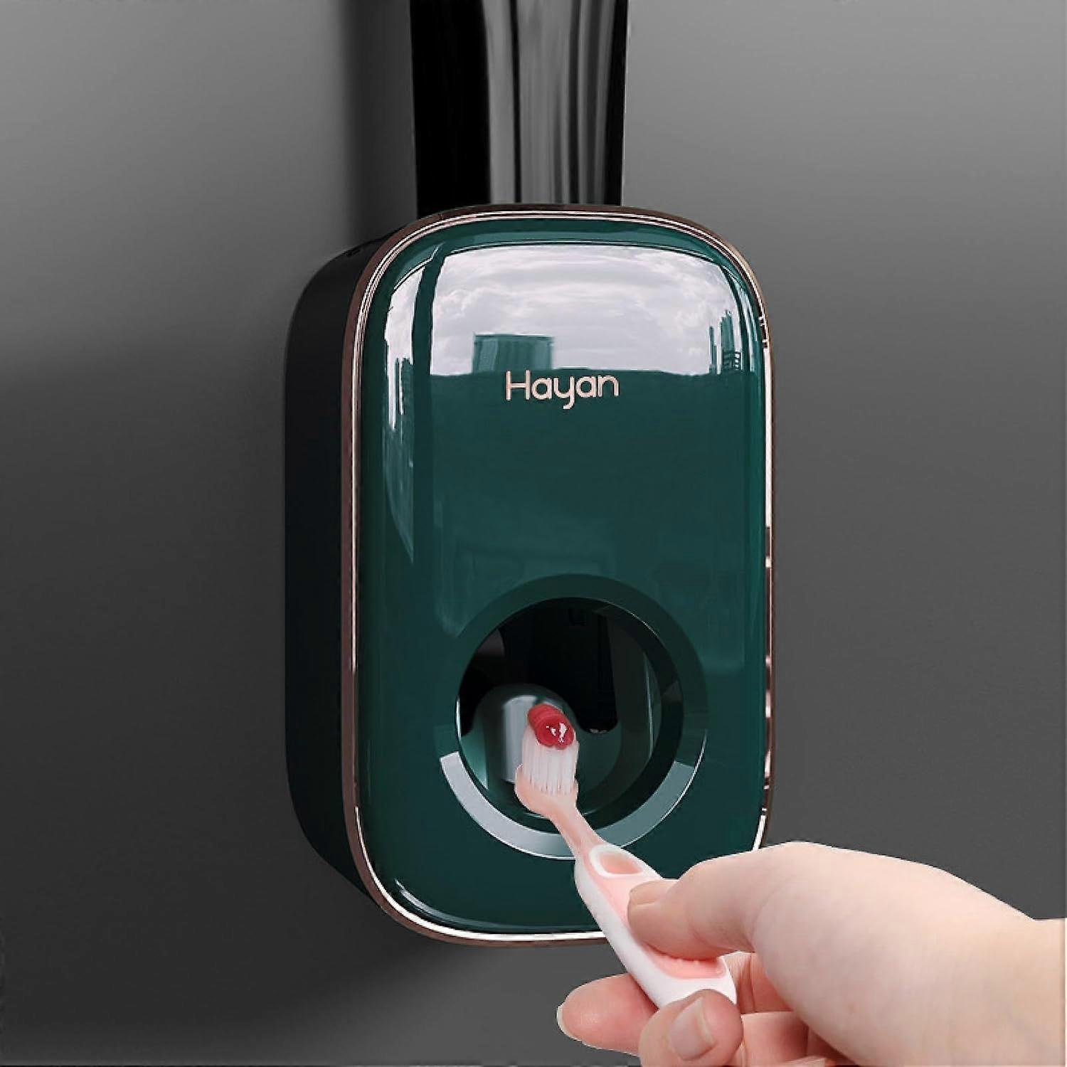 Automatic Toothpaste Squeezer, Non Perforated Toothpaste Holder, Home Wall Mounted Toothpaste Squeezer Van Gogh Green