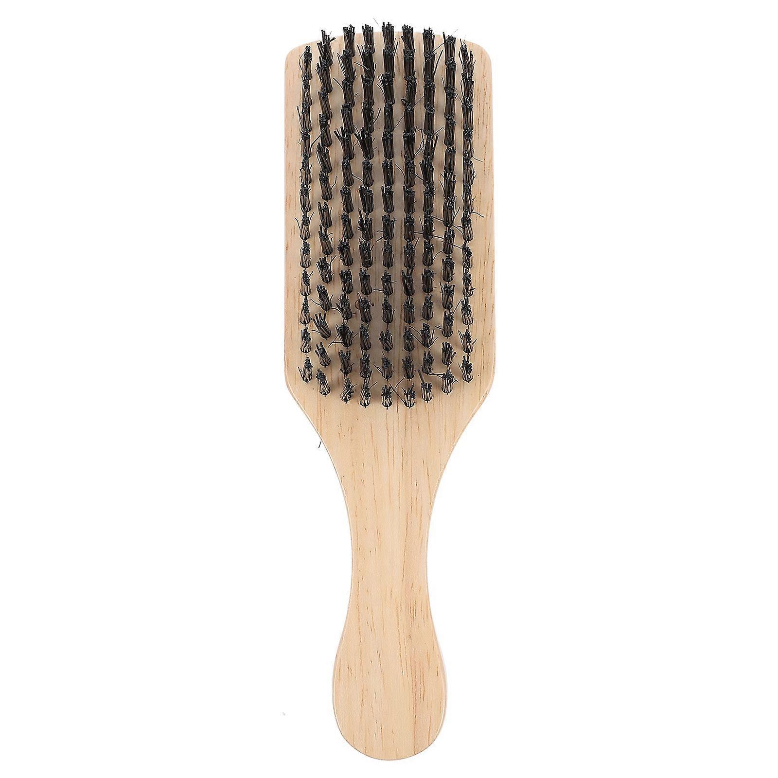 Yellow Beard Brush with Bristles and Nylon for Men to Exfoliate Skin and Reduce Itch 1 Pc