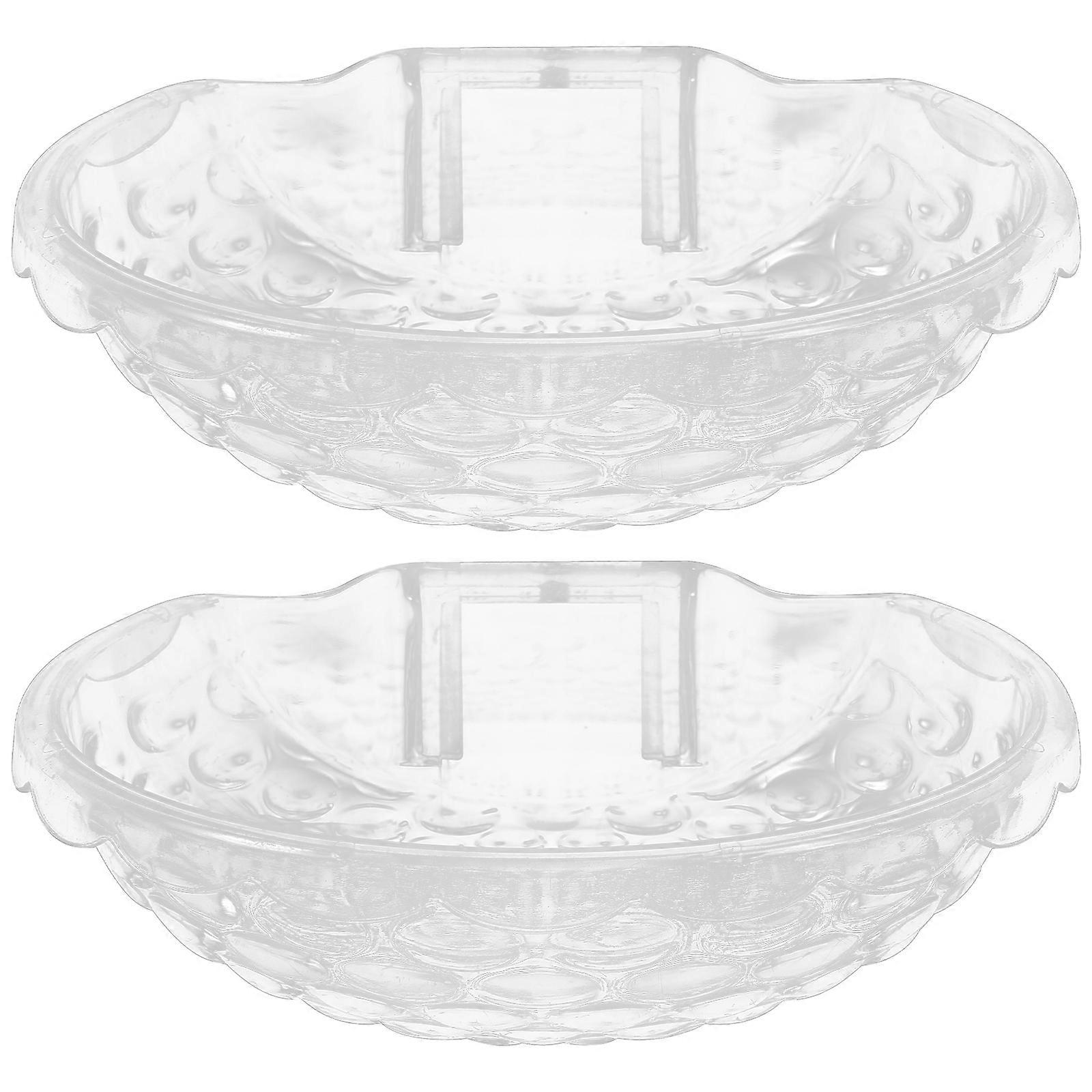 Shower Organizer Strong Self-Adhesive Shower Soap Holder Rectangular Plastic 14X9CM 2Pcs