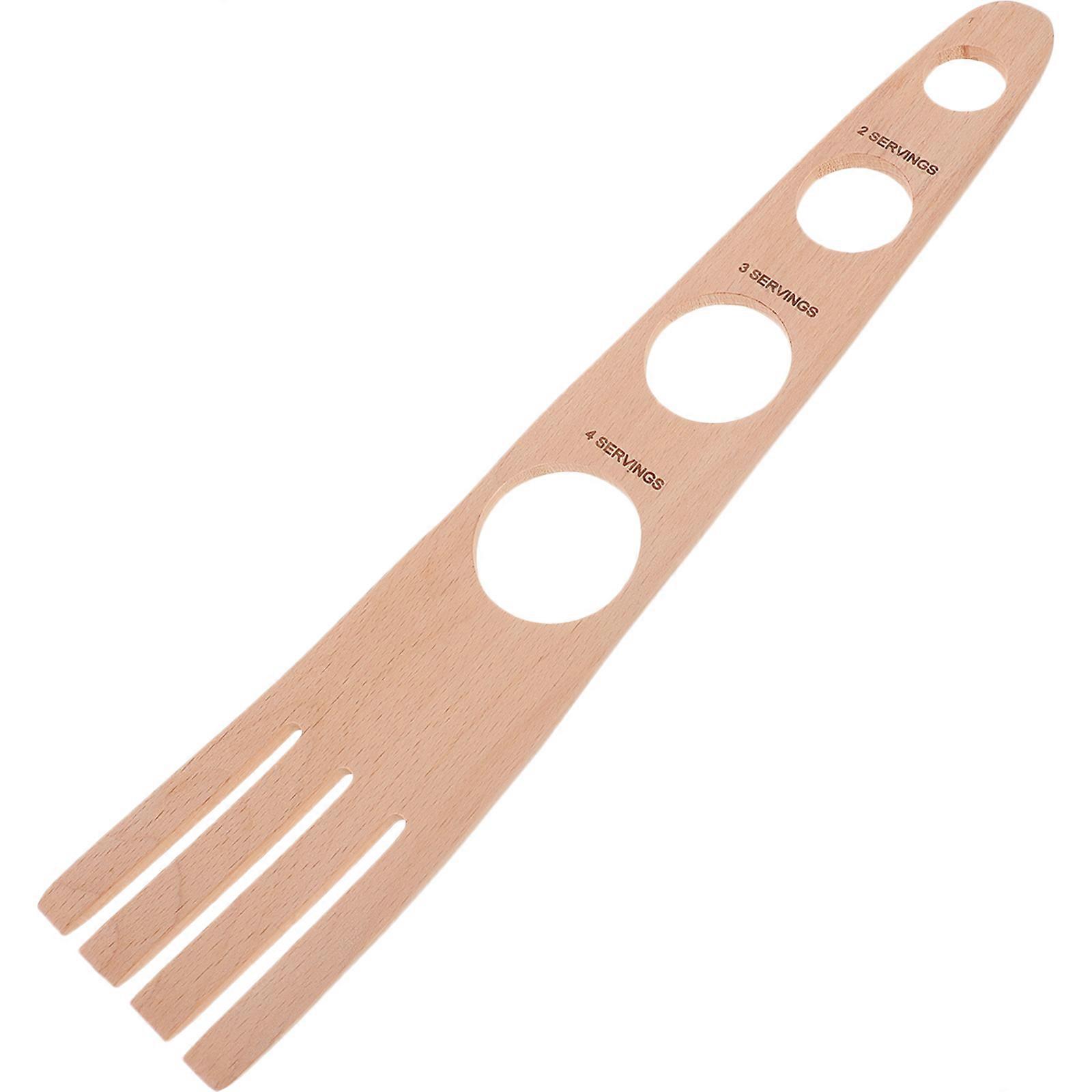 Beech Wood Spaghetti Measurer Pasta Ruler with Precise Portion Control Khaki for Home Use