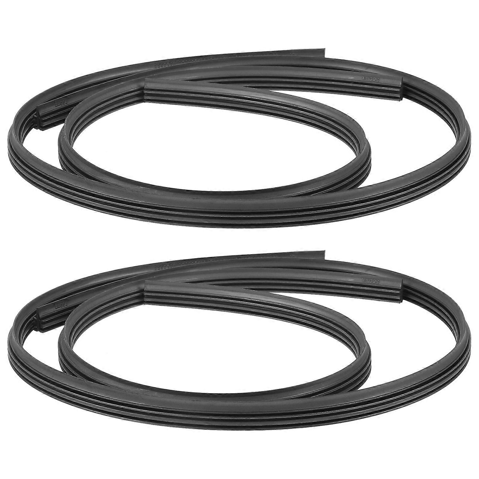 Windshield Wiper Refills Car Wiper Rubber Strip Noise Reduction Friction Reduction Effective Cleaning 4Set