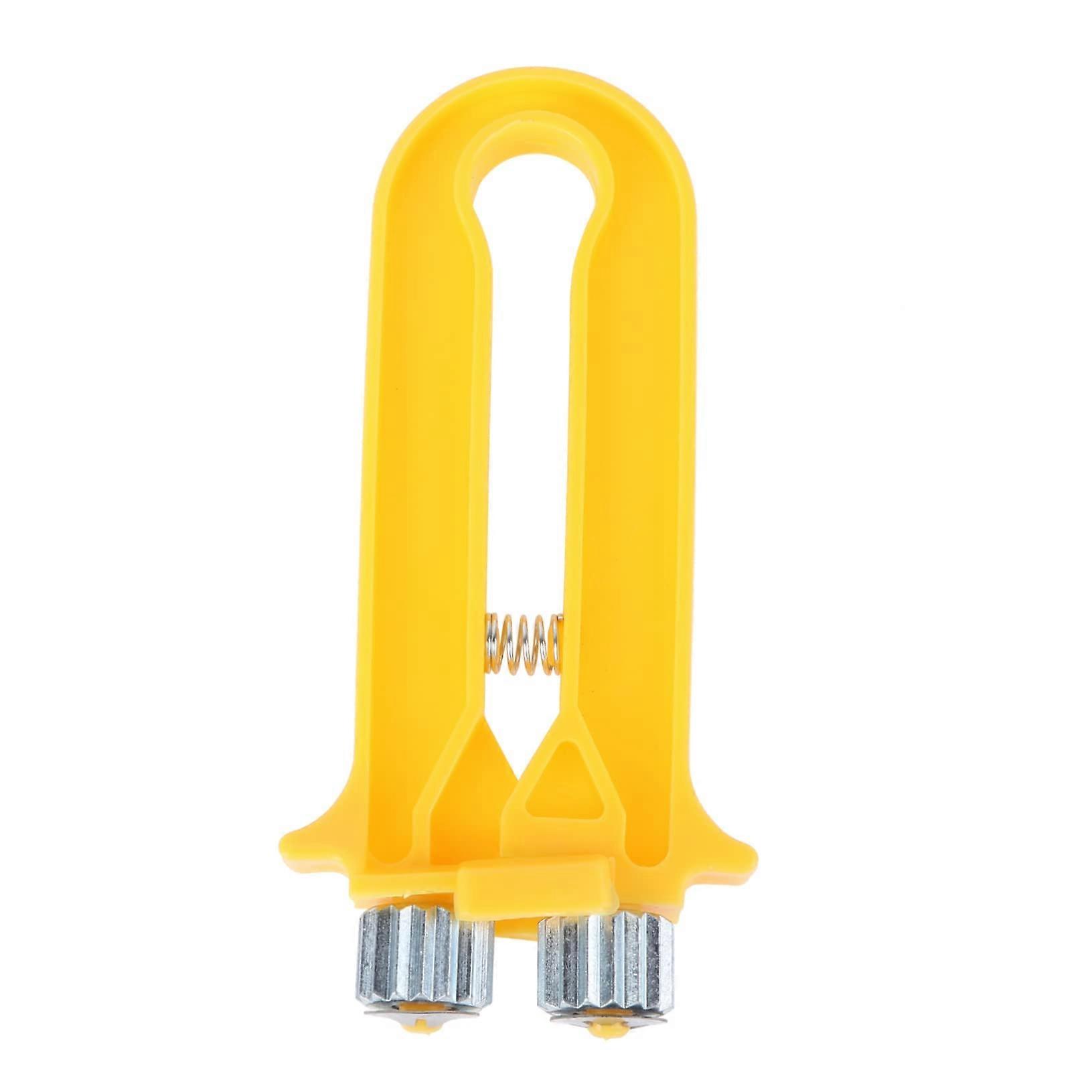 2-in-1 Beekeeping Wire Tensioner and Crimper Tool for Hive Precision, Orange, Durable Design for Honey Bee Enthusiasts