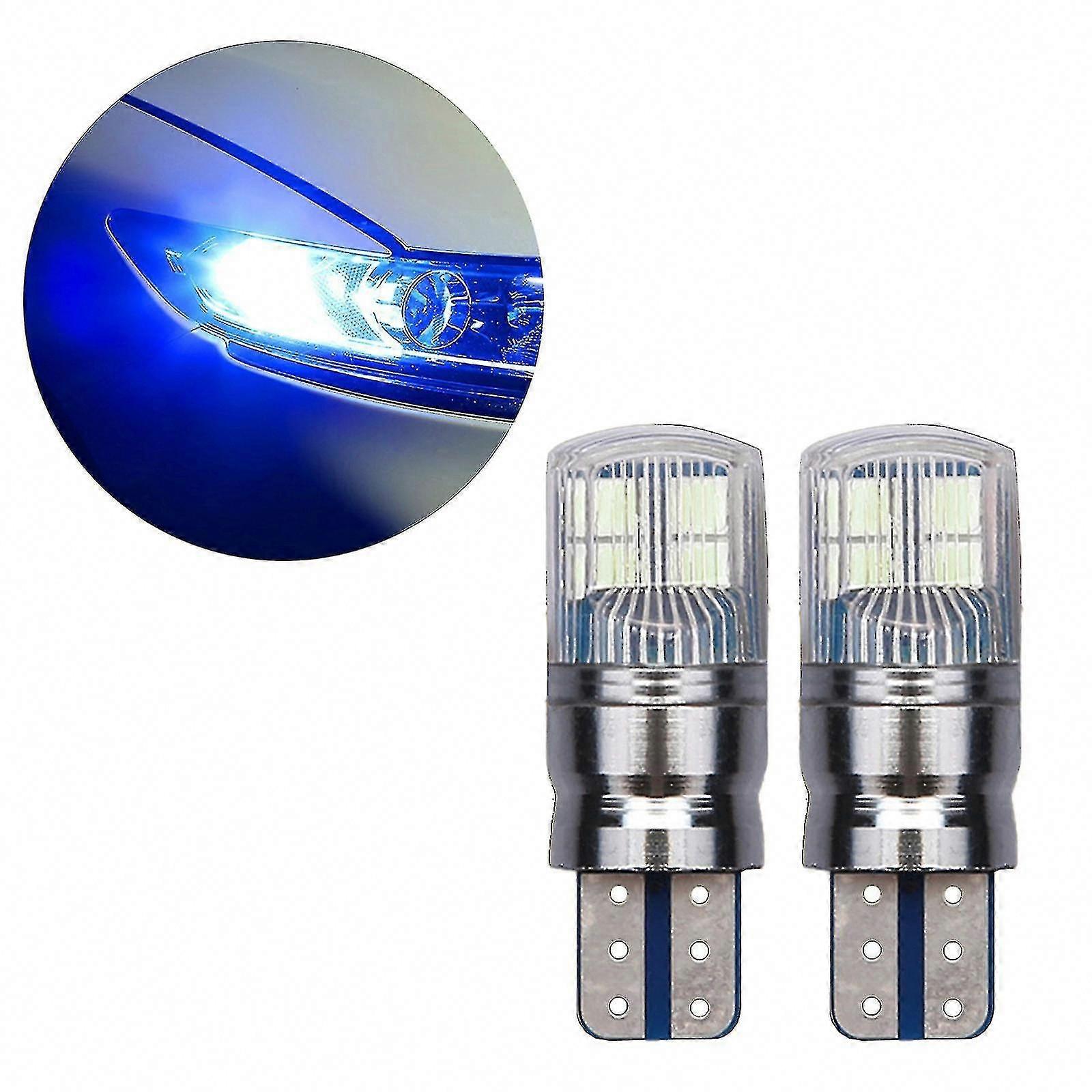 2pcs W5W 3030 SMD Car T10 LED Wedge Reverse Lamp Bulb for Clearance Light