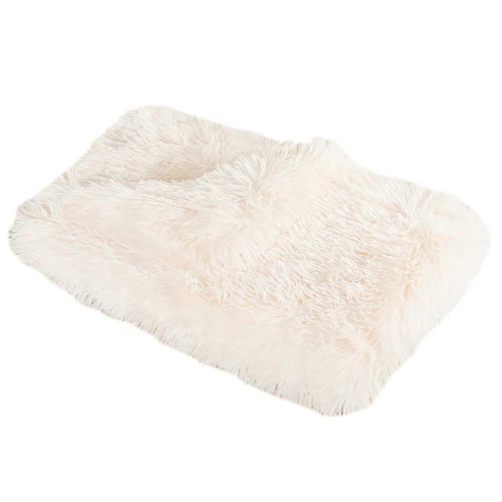 Dog Blankets, Fluffy Plush Cat Blanket, Super Soft, Warm, Washable, 78×54cm White