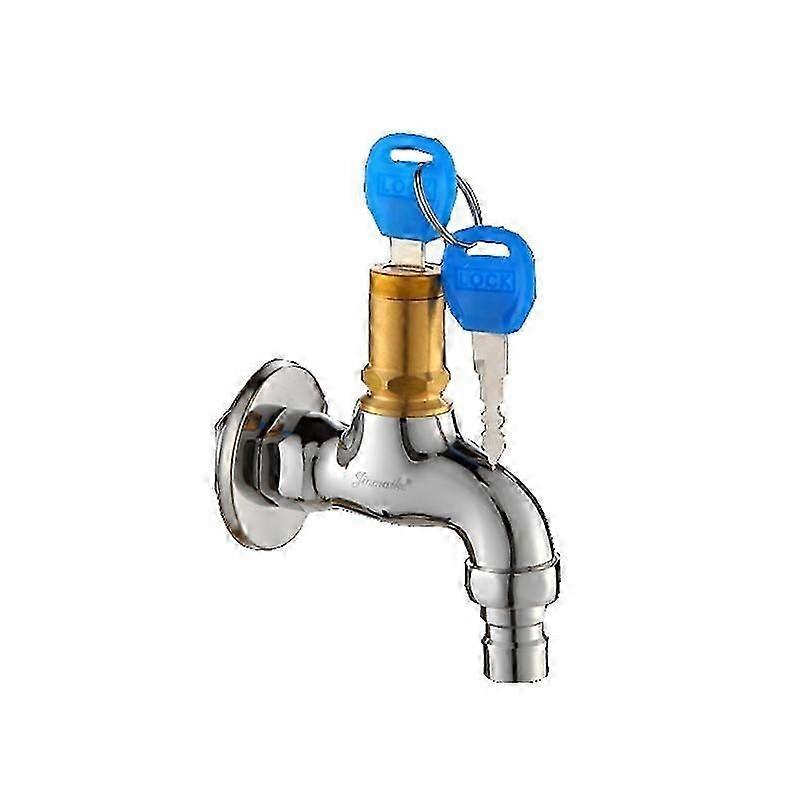 Anti theft Brass Faucet With Lock Key Outdoor Anti Theft Daucet