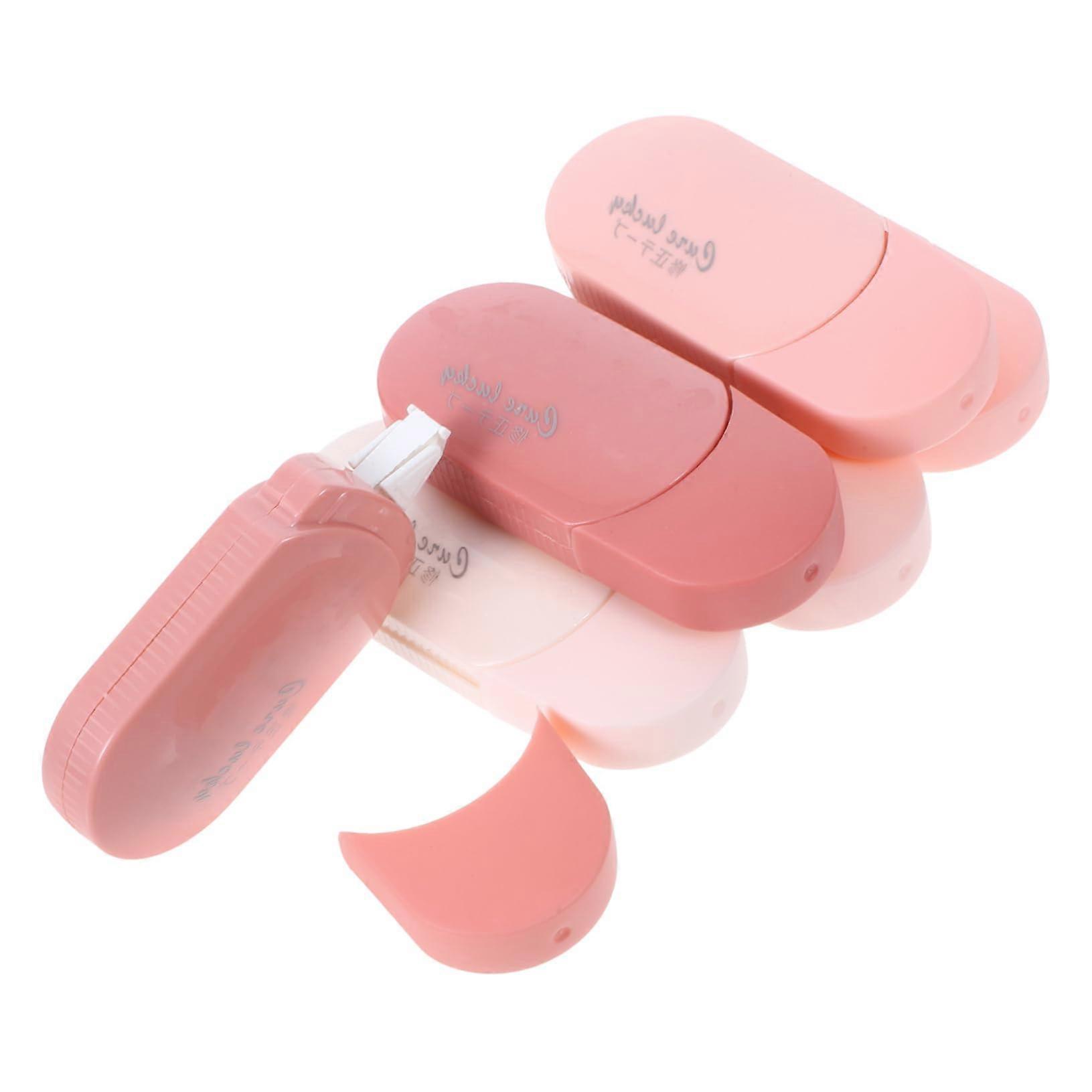 6Pack Correction Tape for Classroom, Fine Chalk White, Erasable Student Case