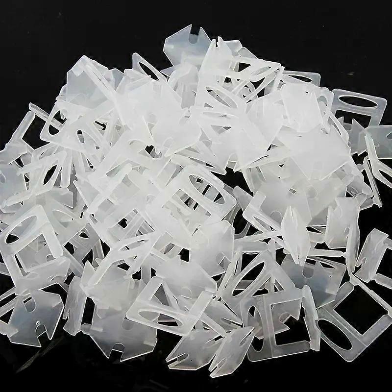100pcs 035/05/1/15/2/3mm Tile Leveling System Clips PE Tiles Leveler Spacers Use For Tile Leveling System Construction Tools