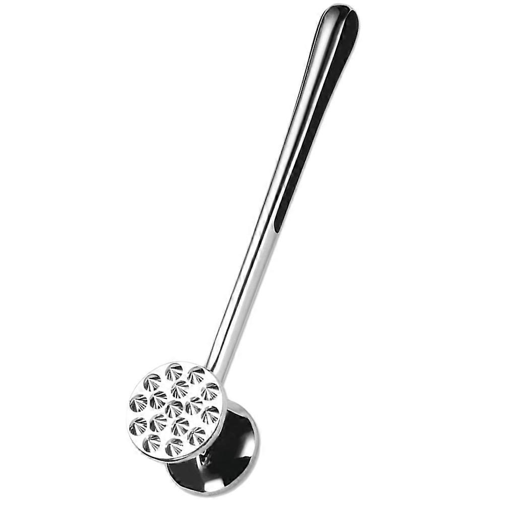 Meat Tenderizer Hammer with Silicone and Zinc Alloy for Home Use Safe with Hanging Hole 4.5 Inch