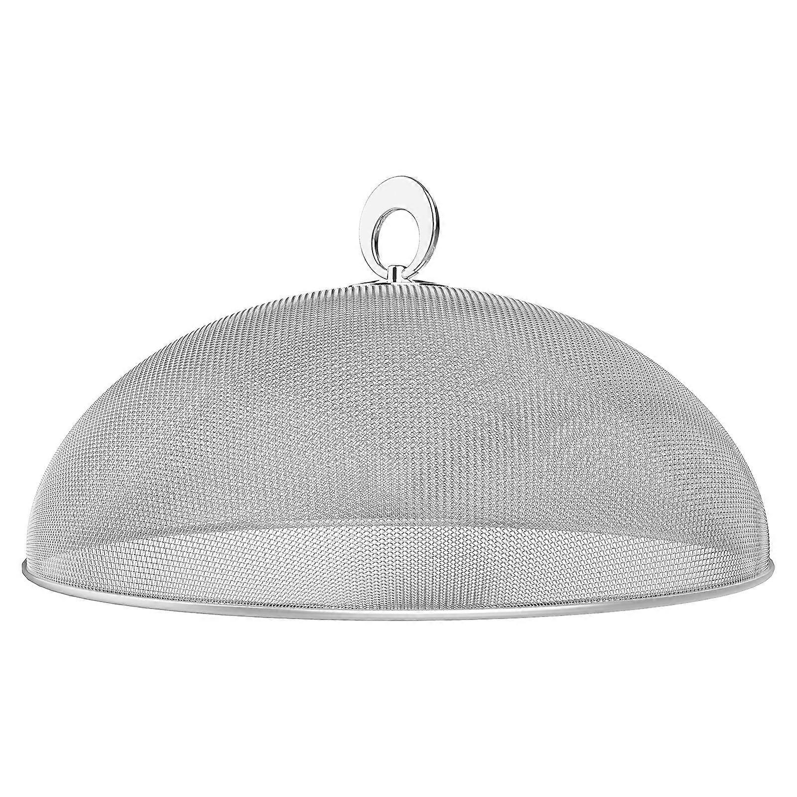 Stainless Steel Food Cover with Mesh Dome Protects from Insects for Parties and Picnics 40cm