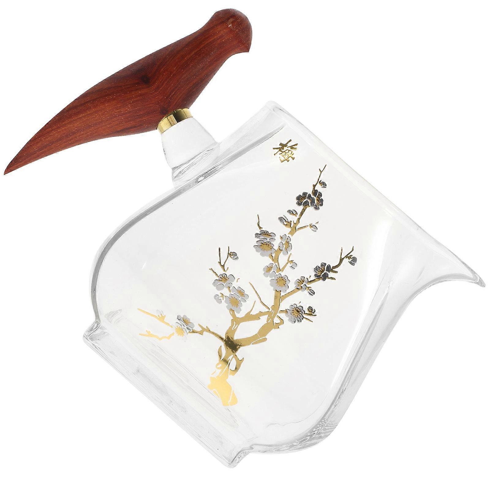 Glass Sauce Container with Pour Spout for Dripless Serving at Home Transparent Safe and 7.87 x 3.15 x 2.76 inches