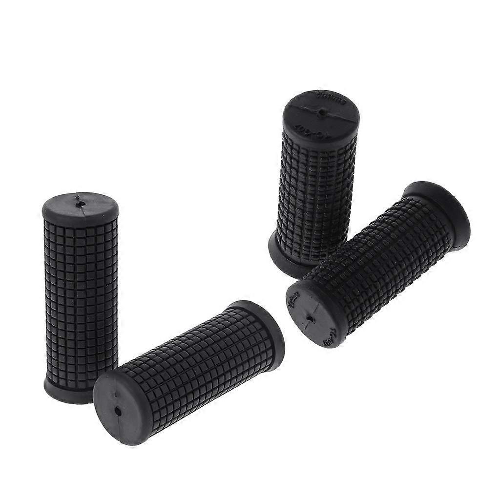 2 x Short Grip Handles, Rubber, Non-Slip, Compatible with Bicycles and Scooters, Durable, Ergonomic Design