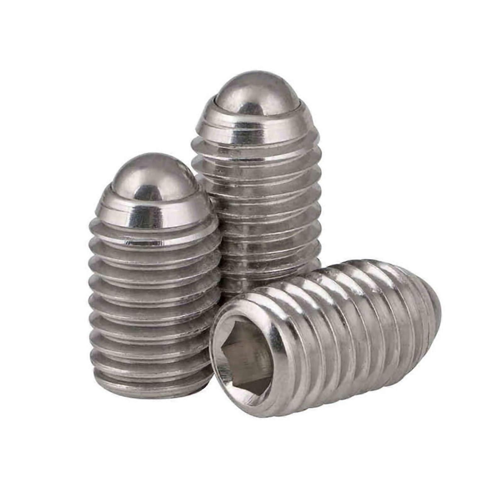Stainless Steel A2 304 Hexagon Socket Grub Screw M8 M10 M12 M16 Pack of 10, 20mm Length, M16 Size