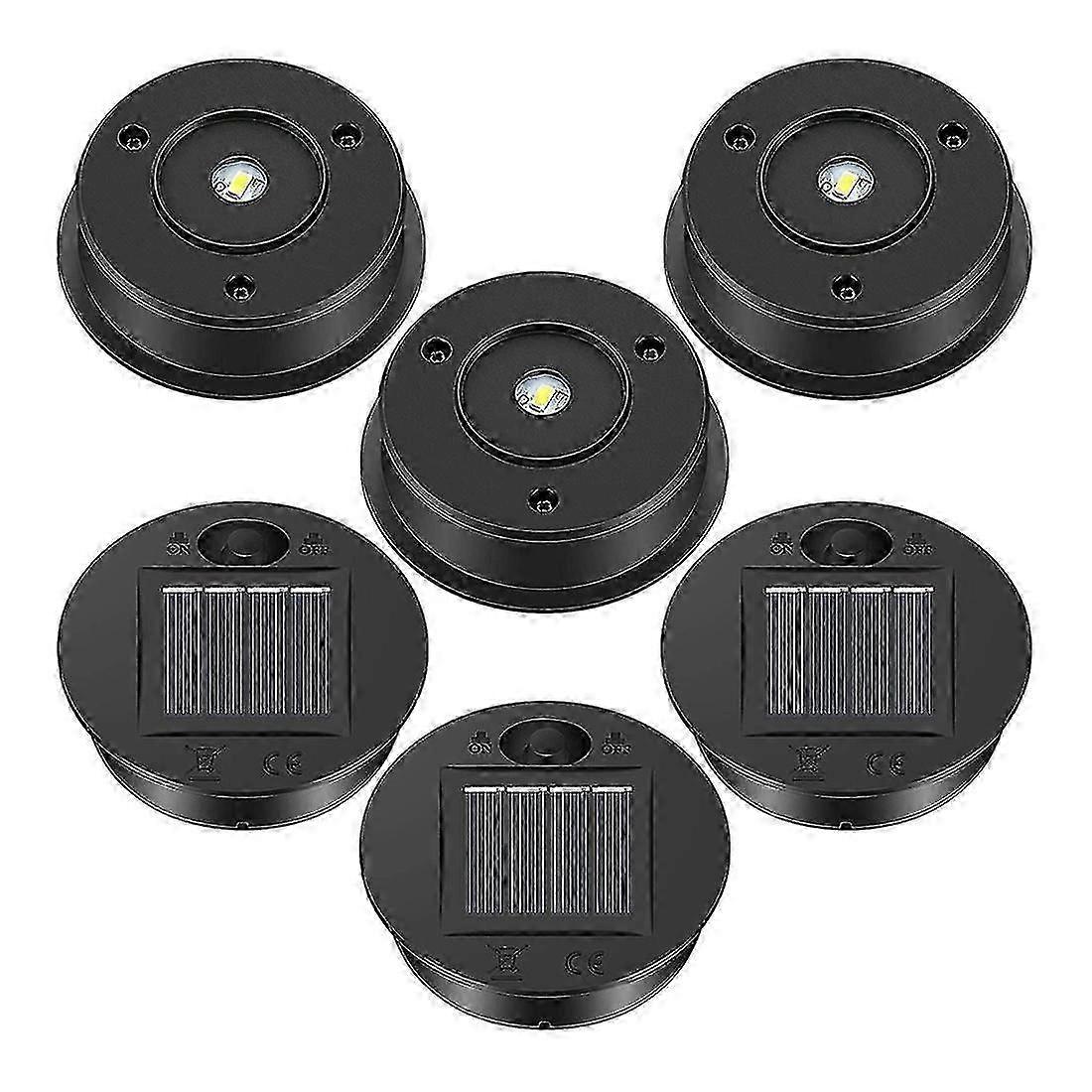 6 Pcs Solar Lights Replacement Top 7 Lumens Solar Lantern Parts LED Solar Panel Lantern Lid Lights 2025