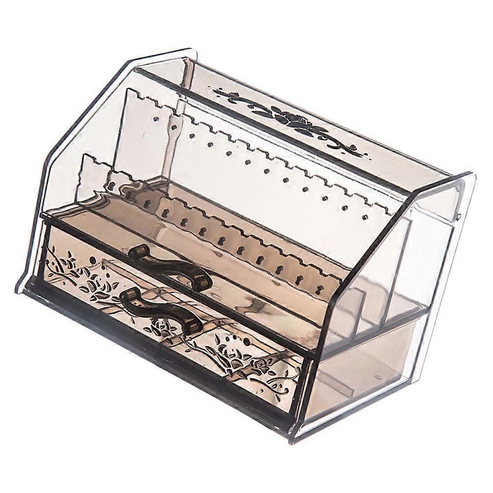 Transparent Acrylic Makeup Organizer for Home Create Space Saving Storage Perfect for Small Spaces 7.5x5.5 Inches