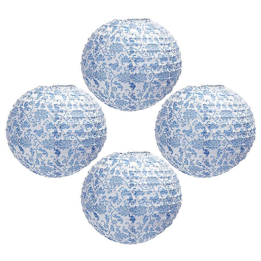 4pcs Paper Light Shades Hanging Lanterns DIY Pendant Lamp Covers for Home Decor & Events, Soft Light Durable Design