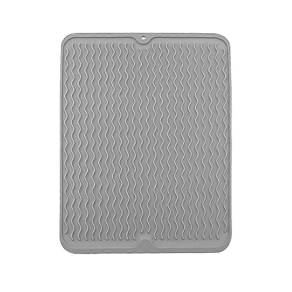 Kitchen Counter Silicone Mat For Cooking Utensils Drying Non Slip 40X30X0.5Cm 1Set