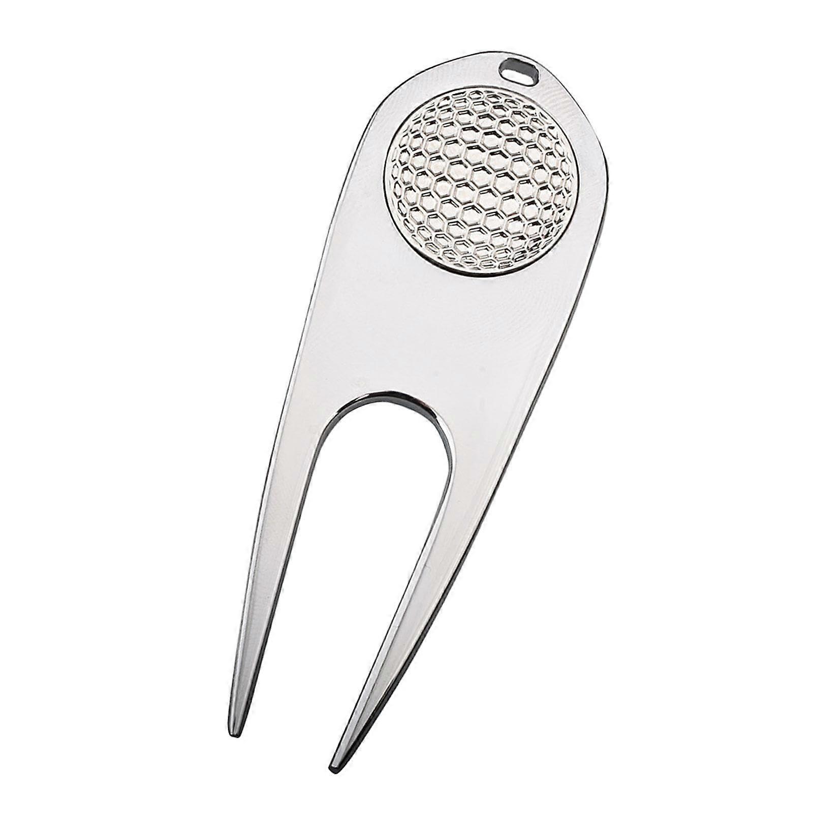 Golf Divot Tool, Green Fork, Lawn Prong Pitch Mark Fork for Practice Gifts