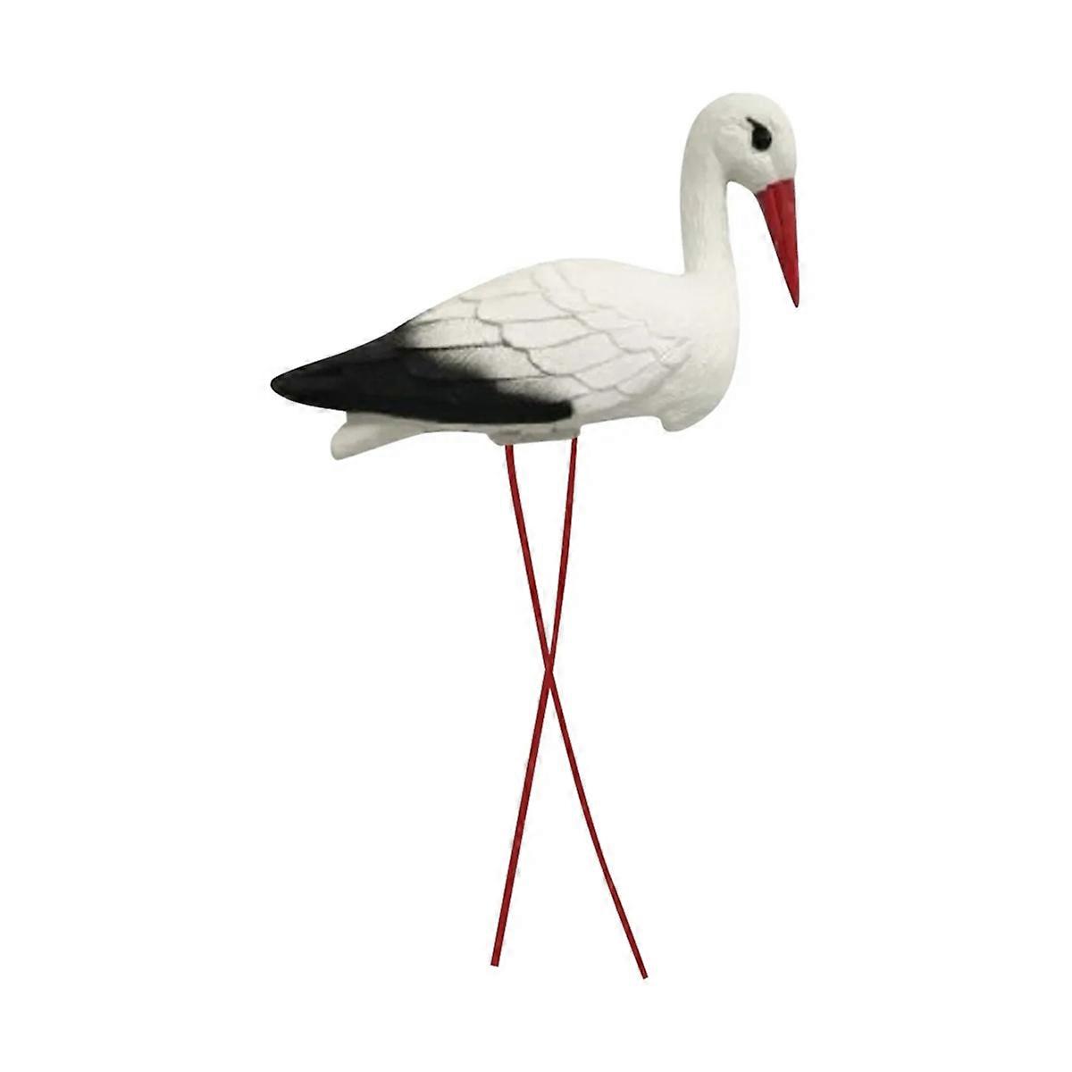 White Crane Garden Decoration Plastic Rockery