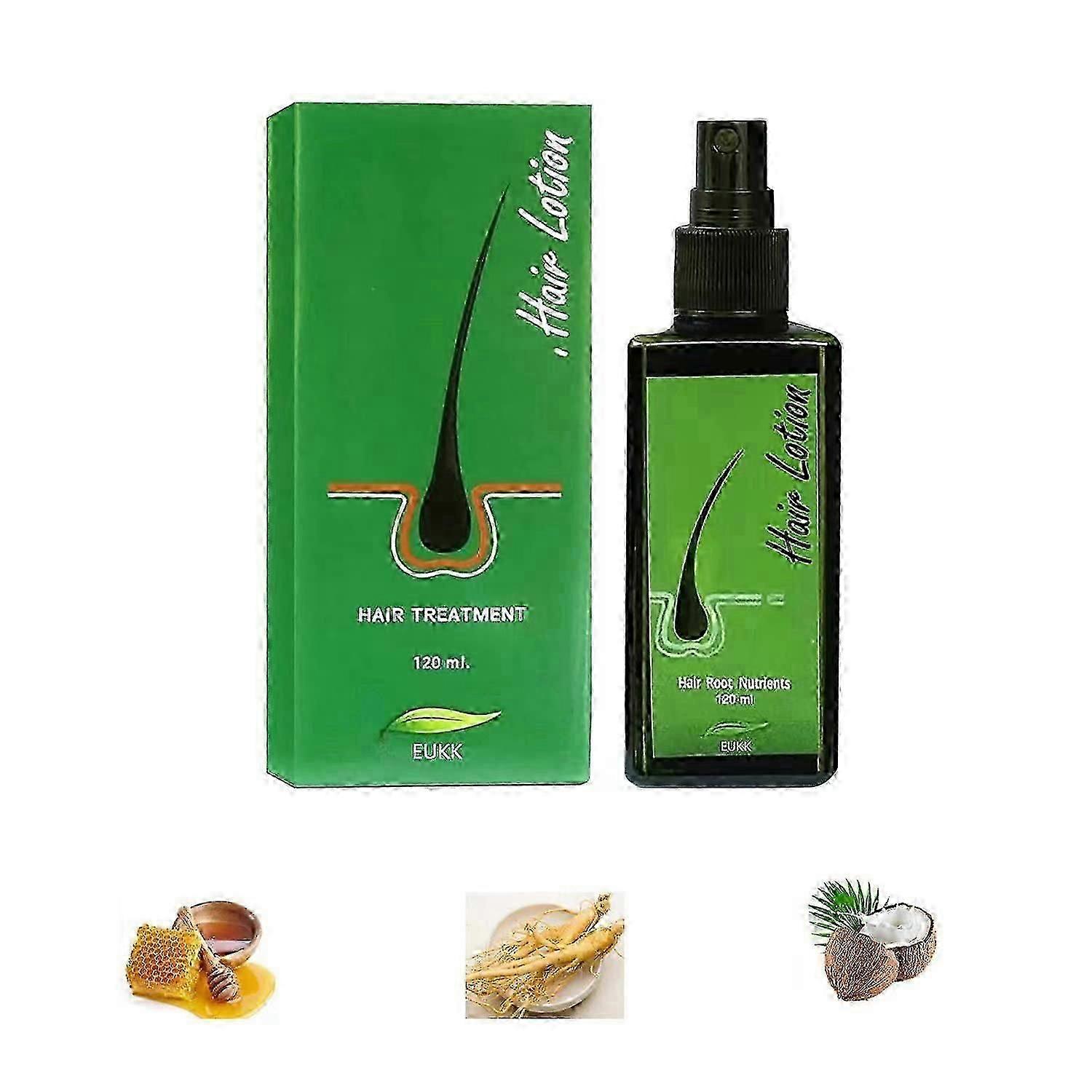 Lotion capillaire sérum de croissance des cheveux pour hommes et femmes, lotion capillaire racine de cheveux pour cheveux clairsemés et perte de cheveux, spray naturel nourrissant pour le cuir chevelu