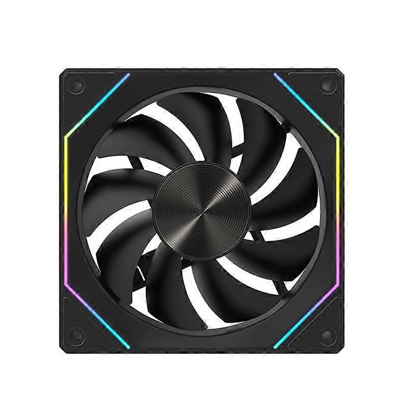 4RS 12cm Computer Case Fan with Infinity Mirror ARGB Thermal Control & Ultra Quiet Cooling