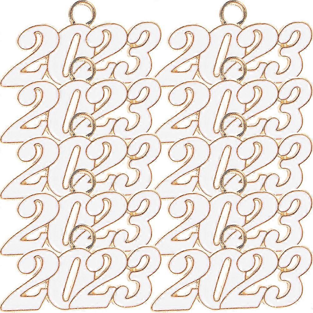 2023 Year Charm Jewelry 10Pcs Alloy Components Ideal For Students And Families To Create Memorable Crafts For Various Occasions