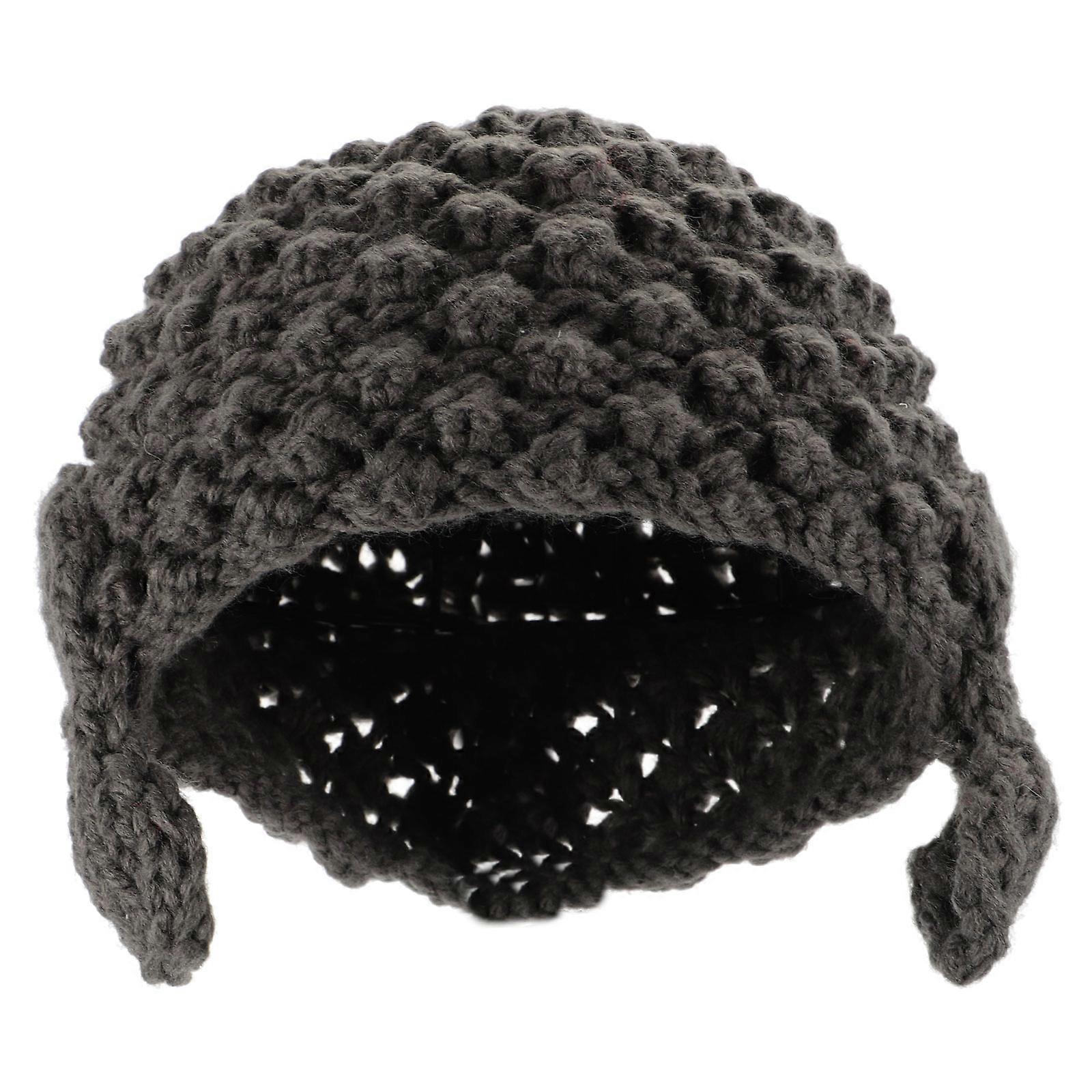 Fashion Warm Hat For Adults Made Of Wool For Themed Gatherings In Grey 1Set